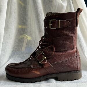 Polo Ralph Lauren boots in burgundy
